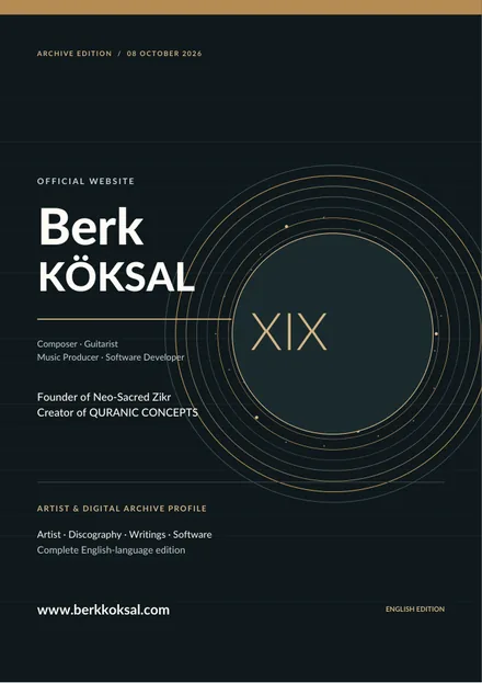 Cover of Berk Köksal's English digital archive dossier